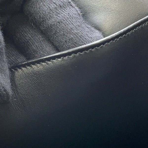 プラダ トートバッグ エンブロイダリー ロゴ キャンバス レザー 2VG106 PRADA 黒