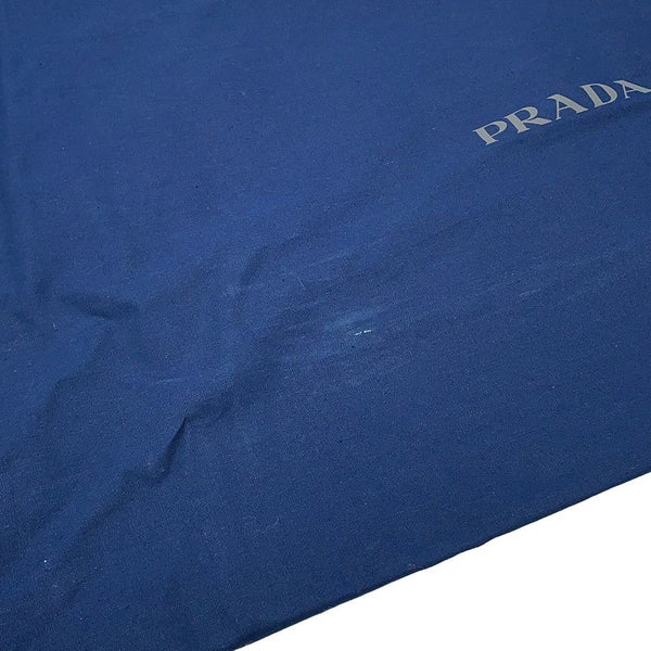 プラダ トートバッグ エンブロイダリー ロゴ キャンバス レザー 2VG106 PRADA 黒