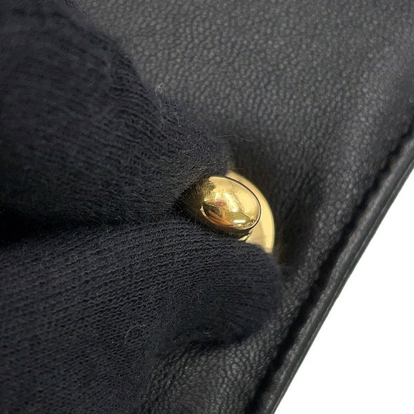 シャネル チェーンショルダーバッグ ココマーク ミニマトラッセ ラムスキン A03571 CHANEL 黒