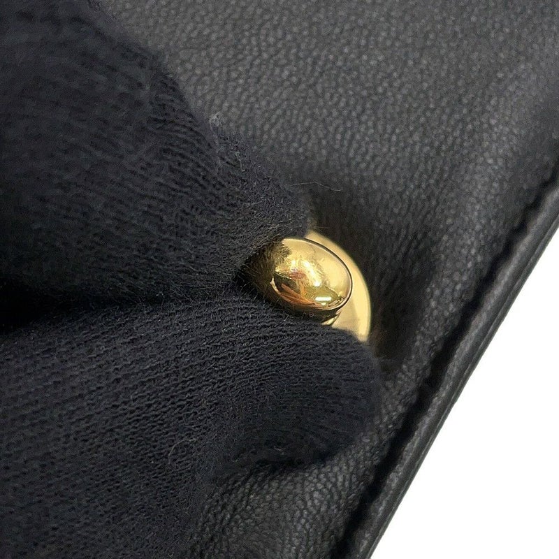 シャネル チェーンショルダーバッグ ココマーク ミニマトラッセ ラムスキン A03571 CHANEL 黒