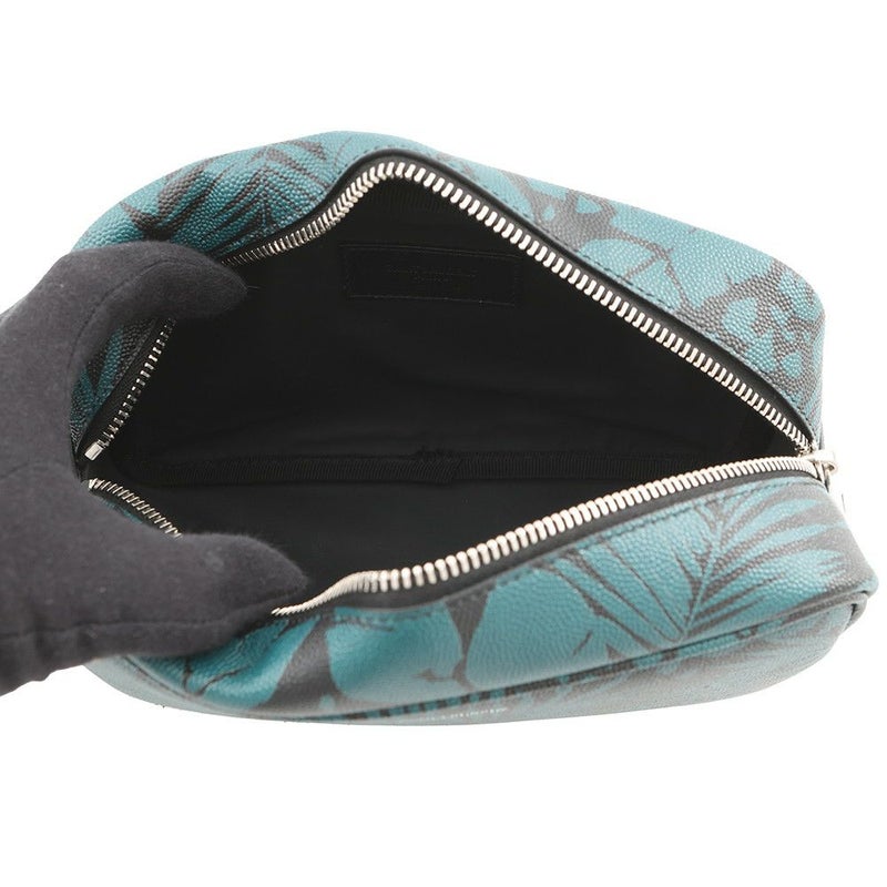 サンローランパリ ポーチ リーフモチーフ 650125 SAINT LAURENT PARIS 黒