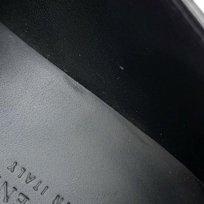 ボッテガヴェネタ ローファー レースアップ イントレチャート レザー レディースサイズ38 BOTTEGA VENETA 靴 黒