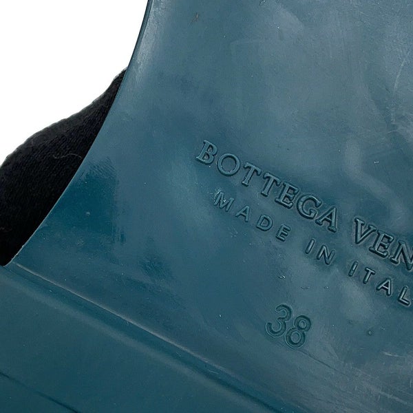 ボッテガヴェネタ ローファー レースアップ イントレチャート レザー レディースサイズ38 BOTTEGA VENETA 靴 黒