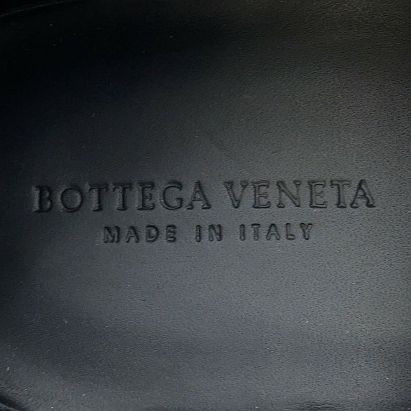 ボッテガヴェネタ ローファー レースアップ イントレチャート レザー レディースサイズ38 BOTTEGA VENETA 靴 黒