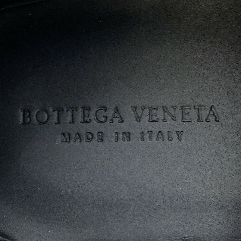 ボッテガヴェネタ ローファー レースアップ イントレチャート レザー レディースサイズ38 BOTTEGA VENETA 靴 黒