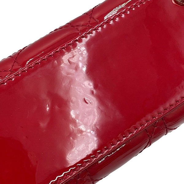 クリスチャン・ディオール ハンドバッグ カナージュ レディディオール ミニ パテント M0505OVRB 2way