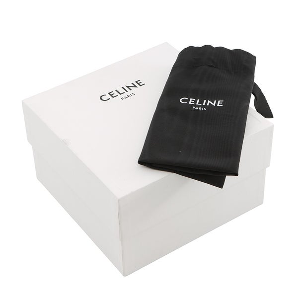 セリーヌ チェーンショルダーバッグ トリオンフ チェーンクラッチ 10E382CBX.01TA CELINE 白 ブラウン