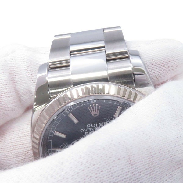 ロレックス デイトジャスト36 ランダムシリアル ルーレット SS/K18WG 116234 ROLEX 腕時計 ブルー文字盤