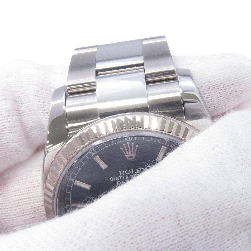 ロレックス デイトジャスト36 ランダムシリアル ルーレット SS/K18WG 116234 ROLEX 腕時計 ブルー文字盤