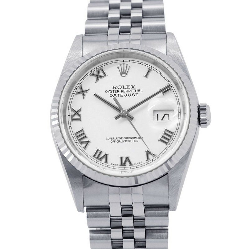 ロレックス デイトジャスト P番 SS/K18ホワイトゴールド 16234 ROLEX 腕時計 白文字盤