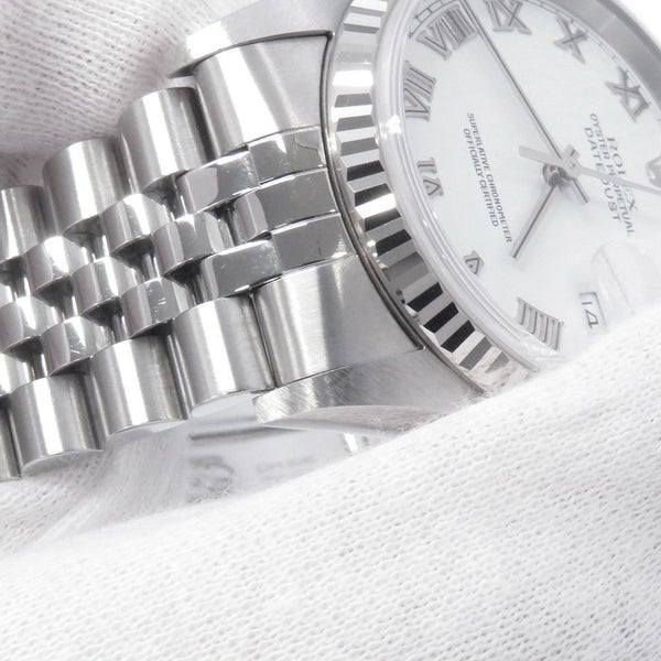 ロレックス デイトジャスト P番 SS/K18ホワイトゴールド 16234 ROLEX 腕時計 白文字盤