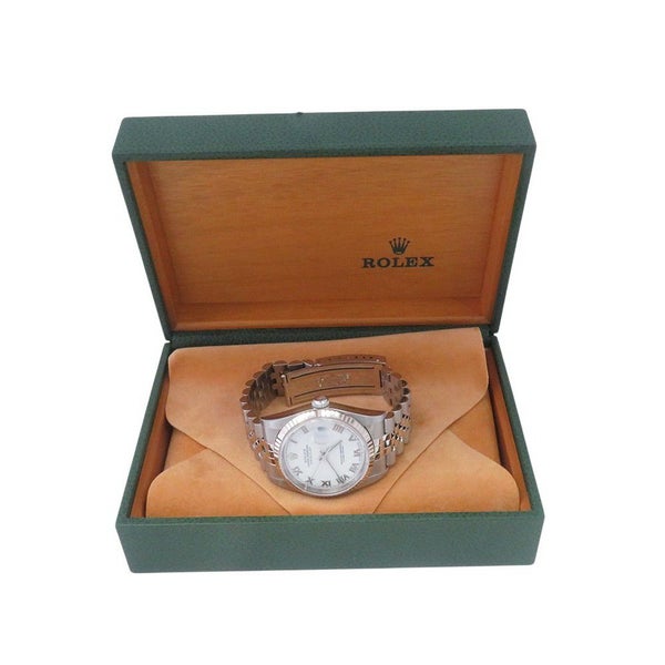 ロレックス デイトジャスト P番 SS/K18ホワイトゴールド 16234 ROLEX 腕時計 白文字盤