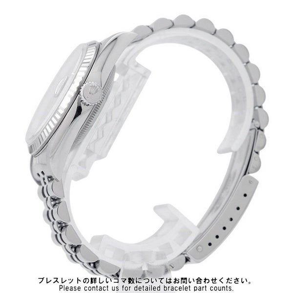 ロレックス デイトジャスト S番 SS/K18ホワイトゴールド 16234 ROLEX 腕時計 グレーコンピューター文字盤