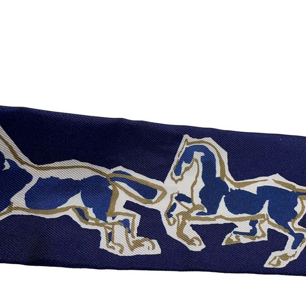 エルメス スカーフ ツイリー 自由の馬 シュヴァルリベルテ Chevaux en Liberte HERMES シルクツイル 2021年秋冬
