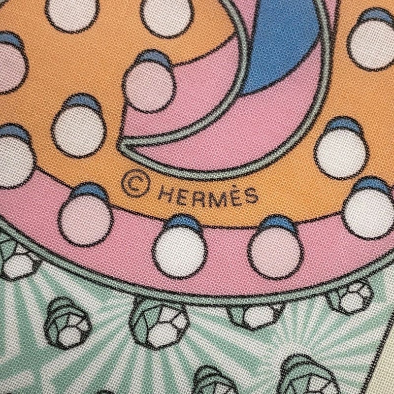 エルメス スカーフ カレ45 ガヴロッシュ エレクトリック コットン HERMES ハンカチ プチカレ 2023年