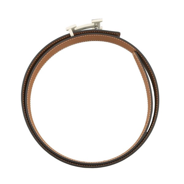 エルメス ベルト Hエマイユ・クール ブラック/ゴールド/ホワイト金具 スイフト/エプソン W刻印 サイズ85 黒 リバーシブル