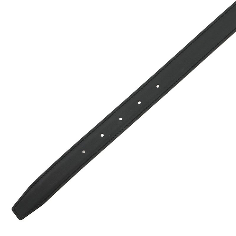 エルメス ベルト Hエマイユ・クール ブラック/ゴールド/ホワイト金具 スイフト/エプソン W刻印 サイズ85 黒 リバーシブル