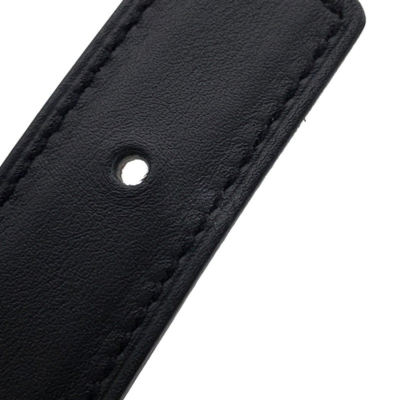 エルメス ベルト Hエマイユ・クール ブラック/ゴールド/ホワイト金具 スイフト/エプソン W刻印 サイズ85 黒 リバーシブル