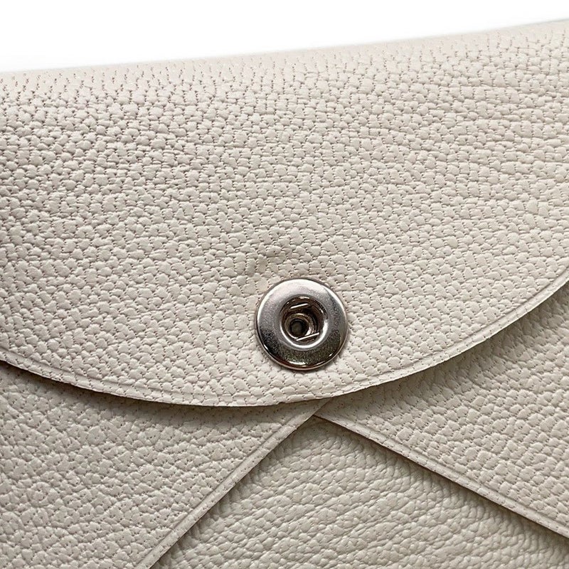 エルメス コインケース カルヴィ デュオ ベトン/シルバー金具 シェブルミゾル B刻印 HERMES 財布