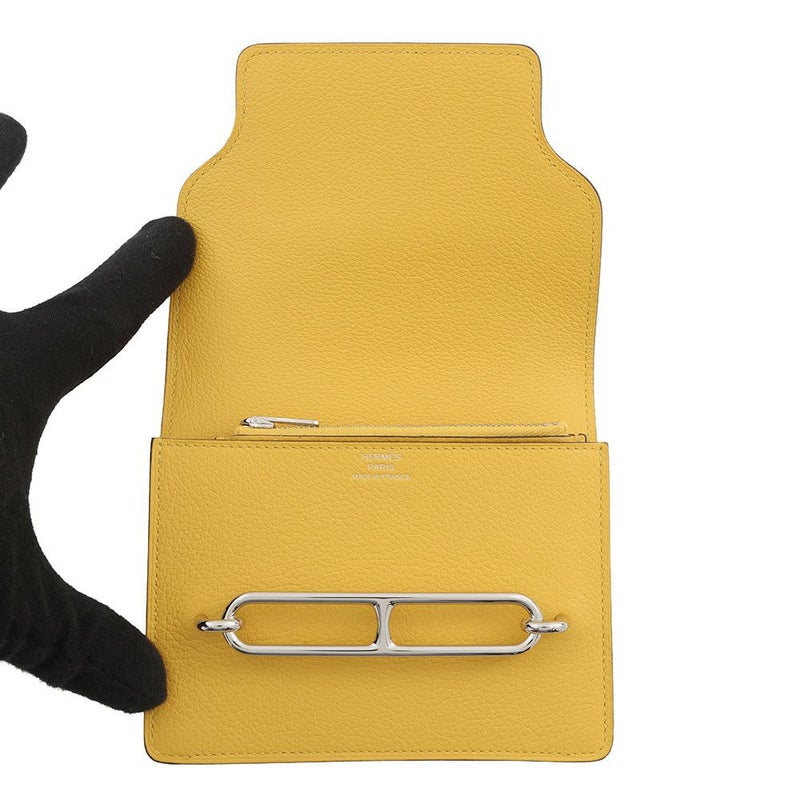 エルメス 財布 ロウリス ルリ スリム サン/シルバー金具 エバーカラー U刻印 HERMES 財布