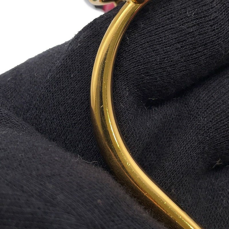 エルメス ネックレス エリタージュ エスケトル GM ピンク/ゴールド金具 HERMES アクセサリー