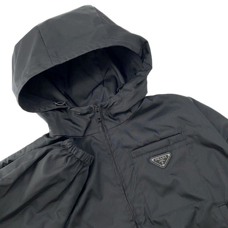プラダ ジャケット Re-Nylon クロップド ジャケット レディースサイズ36 29X900 PRADA アウター 黒
