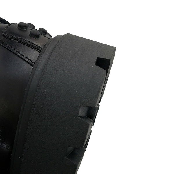 トッズ ブーツ ロゴ コンバット ブーツ レディースサイズ39 XXW08J0EY53RBTB999 TOD'S 靴 黒