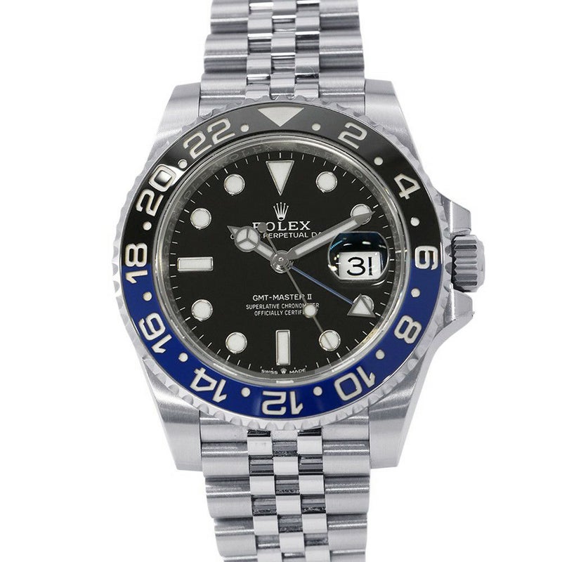 ロレックス GMTマスター2 デイト ランダムシリアル ルーレット 126710BLNR ROLEX 腕時計 黒文字盤