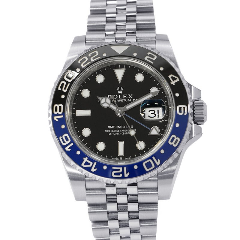 ロレックス GMTマスター2 デイト ランダムシリアル ルーレット 126710BLNR ROLEX 腕時計 黒文字盤