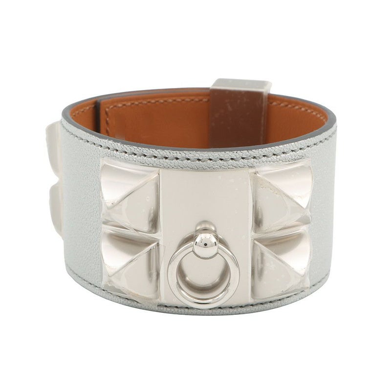 エルメス ブレスレット コリエ・ド・シアン アルジャン/シルバー金具 シェブルシャムキラ K刻印 財サイズT3