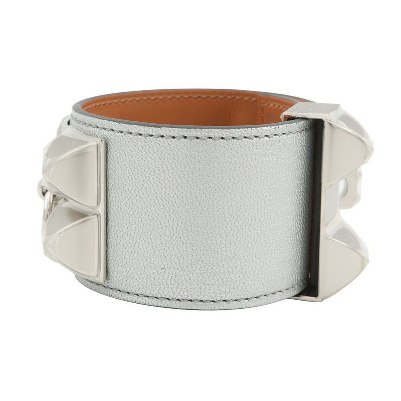 エルメス ブレスレット コリエ・ド・シアン アルジャン/シルバー金具 シェブルシャムキラ K刻印 財サイズT3