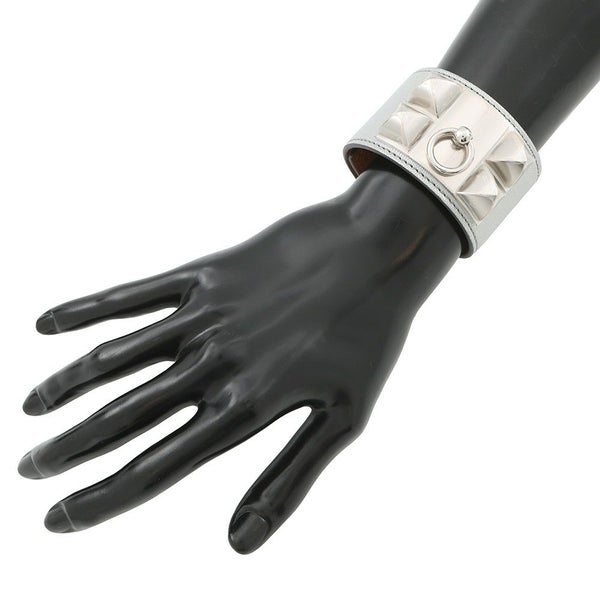 エルメス ブレスレット コリエ・ド・シアン アルジャン/シルバー金具 シェブルシャムキラ K刻印 財サイズT3
