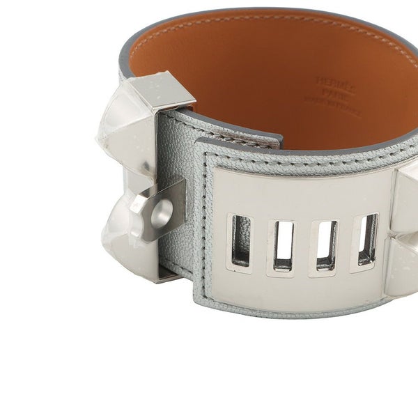 エルメス ブレスレット コリエ・ド・シアン アルジャン/シルバー金具 シェブルシャムキラ K刻印 財サイズT3