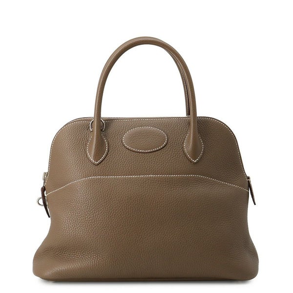 エルメス ハンドバッグ ボリード31 エトゥープ/シルバー金具 トリヨンクレマンス C刻印 2wayショルダー