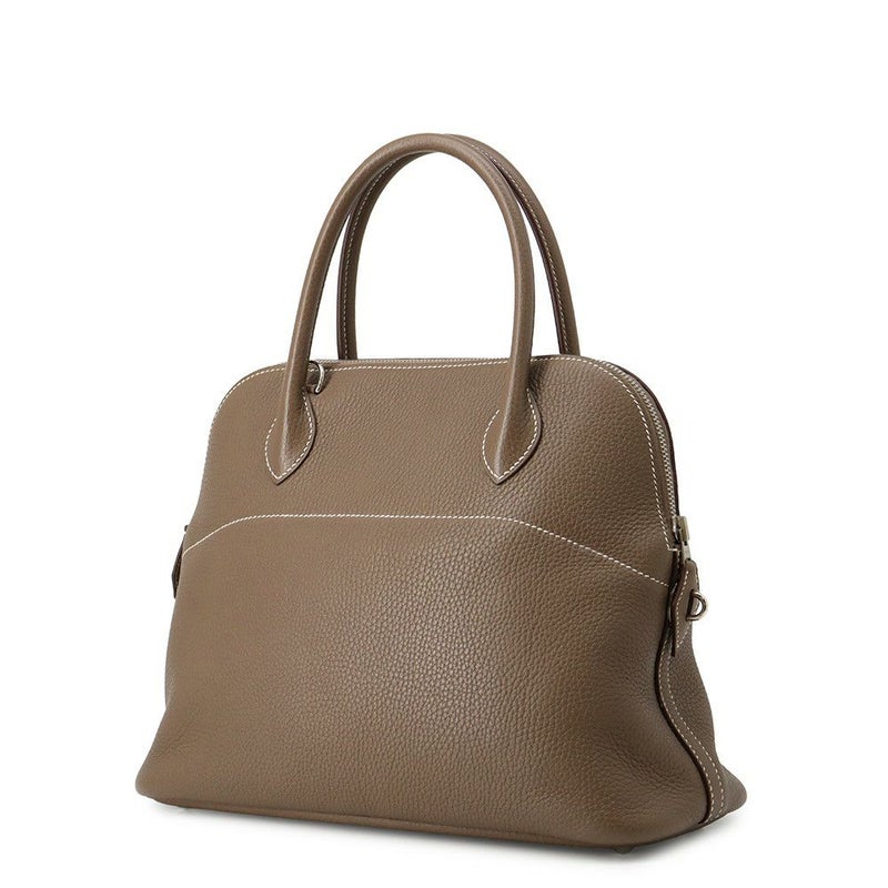 エルメス ハンドバッグ ボリード31 エトゥープ/シルバー金具 トリヨンクレマンス C刻印 2wayショルダー