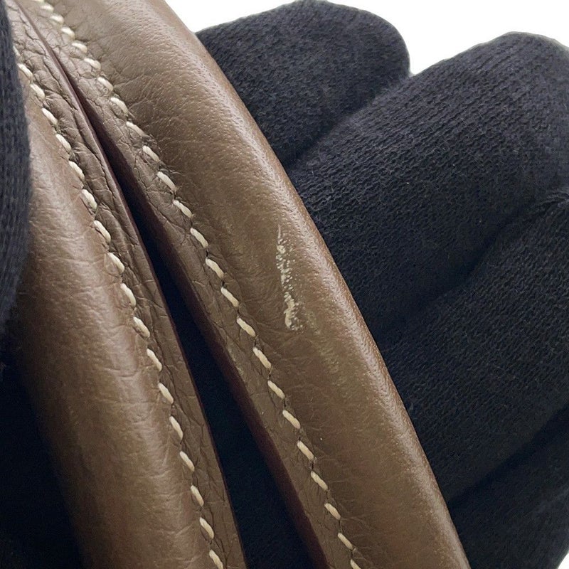 エルメス ハンドバッグ ボリード31 エトゥープ/シルバー金具 トリヨンクレマンス C刻印 2wayショルダー