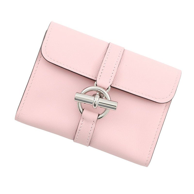 エルメス コインケース グレナン コンパクト ウォレット ローズサクラ/シルバー金具 スイフト K刻印