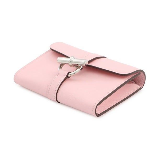 エルメス コインケース グレナン コンパクト ウォレット ローズサクラ/シルバー金具 スイフト K刻印