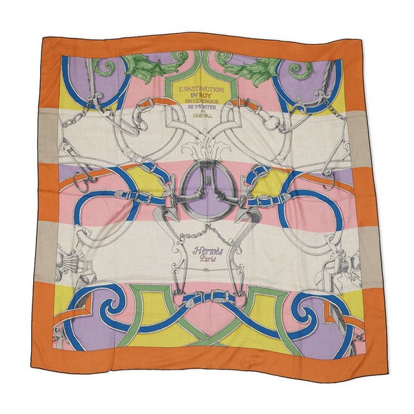 エルメス ストール カレ140 カレジェアン 帝王学 L'INSTRUCTION DUROY  HERMES 2023年秋冬