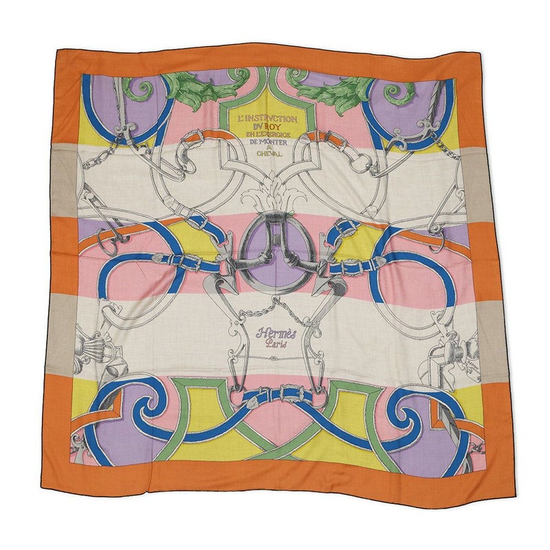 エルメス ストール カレ140 カレジェアン 帝王学 L'INSTRUCTION DUROY  HERMES 2023年秋冬