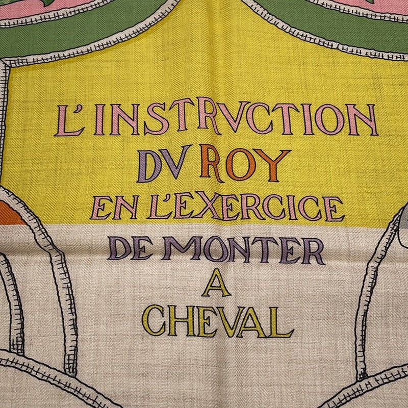 エルメス ストール カレ140 カレジェアン 帝王学 L'INSTRUCTION DUROY  HERMES 2023年秋冬