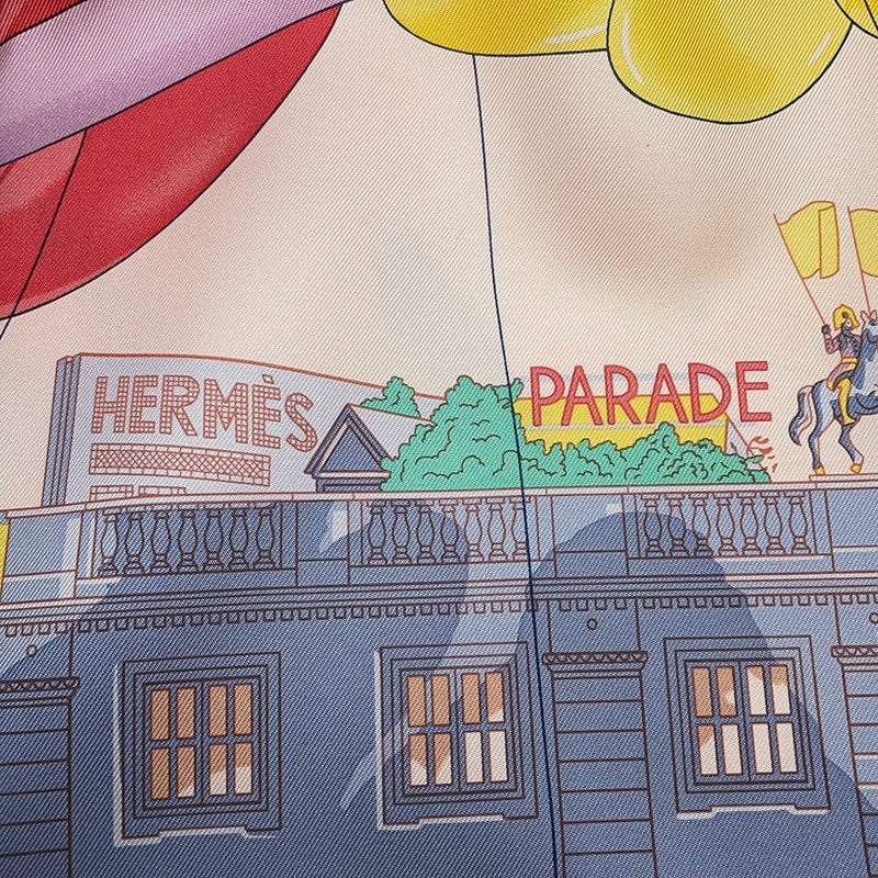 エルメス スカーフ カレ90 カレ エルメス・パラード Hermes Parade HERMES カシミヤ スカーフ 2024秋冬