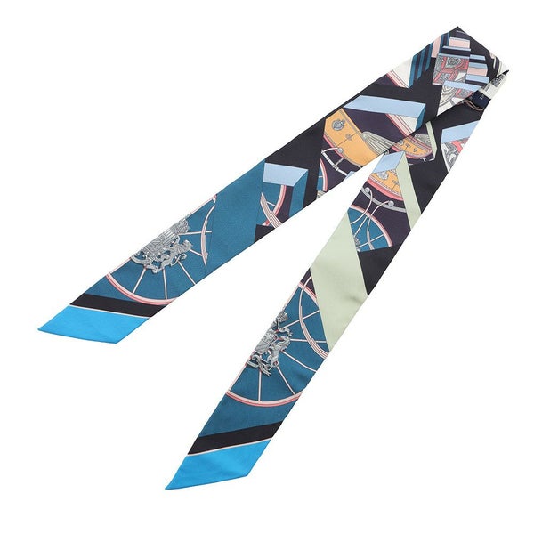 エルメス スカーフ ツイリー スプリングスプリング バーグ Springs Springs Bague HERMES シルク 2022年秋冬