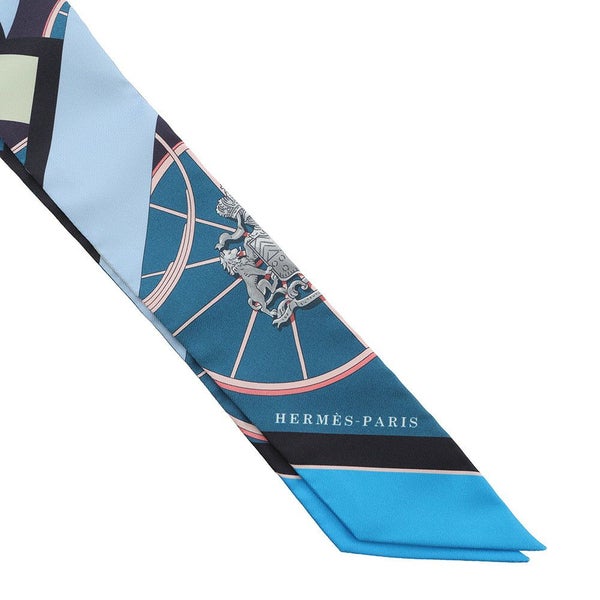 エルメス スカーフ ツイリー スプリングスプリング バーグ Springs Springs Bague HERMES シルク 2022年秋冬