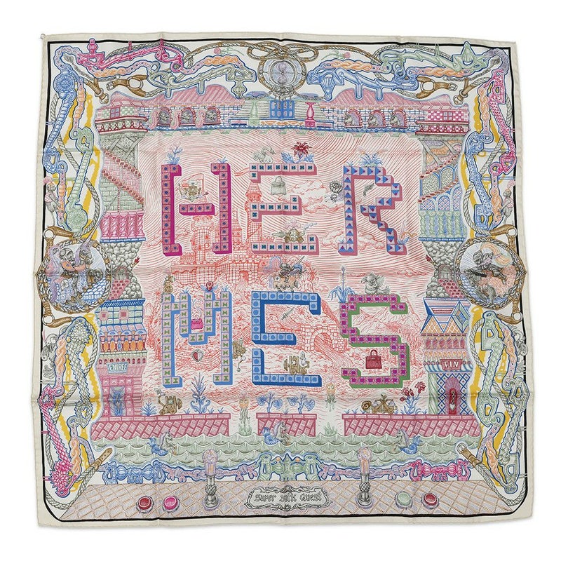 エルメス スカーフ カレ90 Super Silk Quest スーパー・シルク・クエスト HERMES シルク 2023年秋