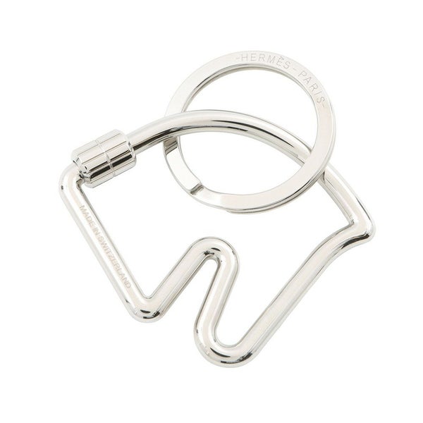エルメス キーホルダー シュバル Cheval シルバー金具 HERMES キーリング