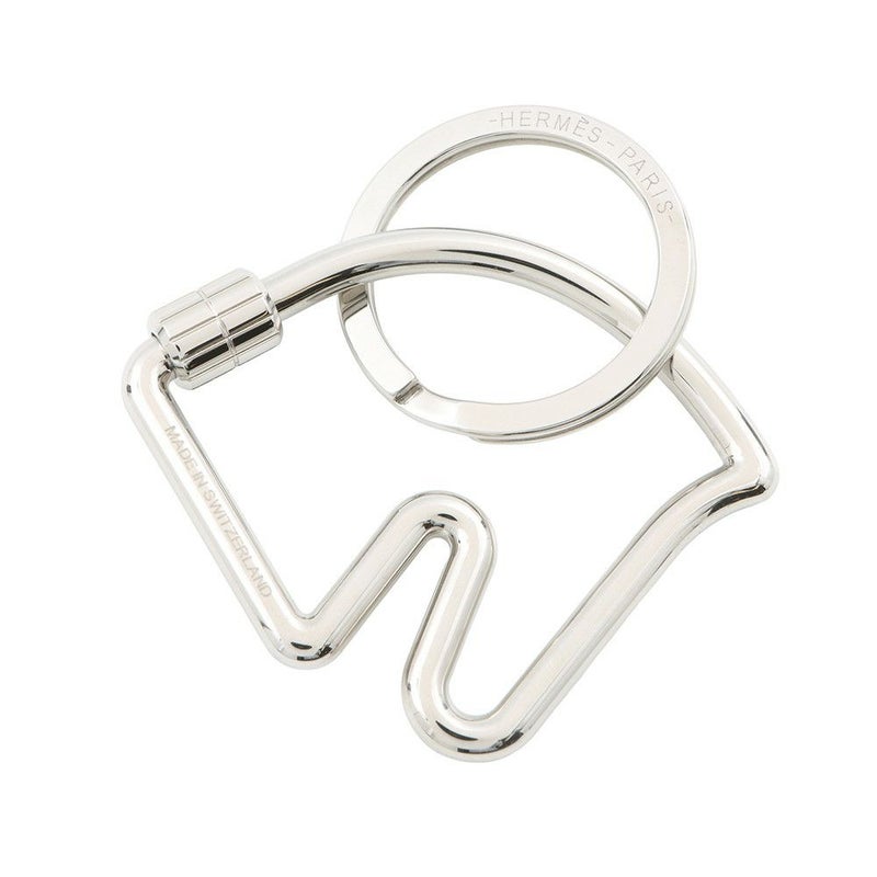 エルメス キーホルダー シュバル Cheval シルバー金具 HERMES キーリング
