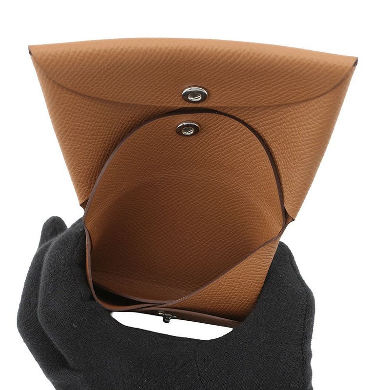 エルメス コインケース カルヴィ デュオ ゴールド/シルバー金具 エプソン B刻印 HERMES 財布