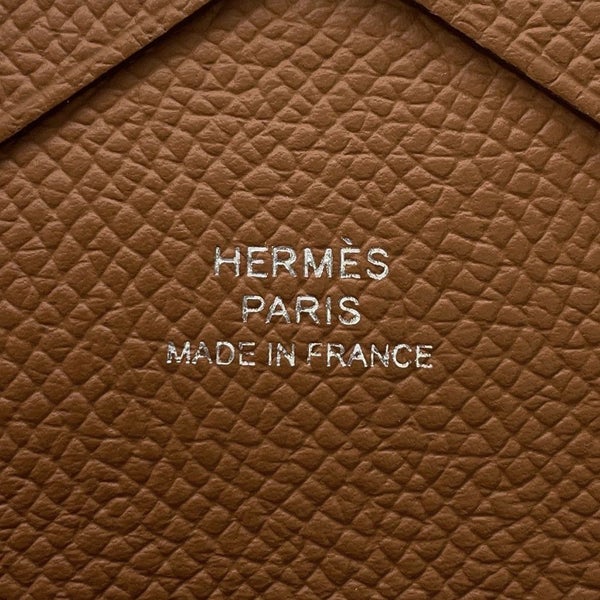 エルメス コインケース カルヴィ デュオ ゴールド/シルバー金具 エプソン B刻印 HERMES 財布