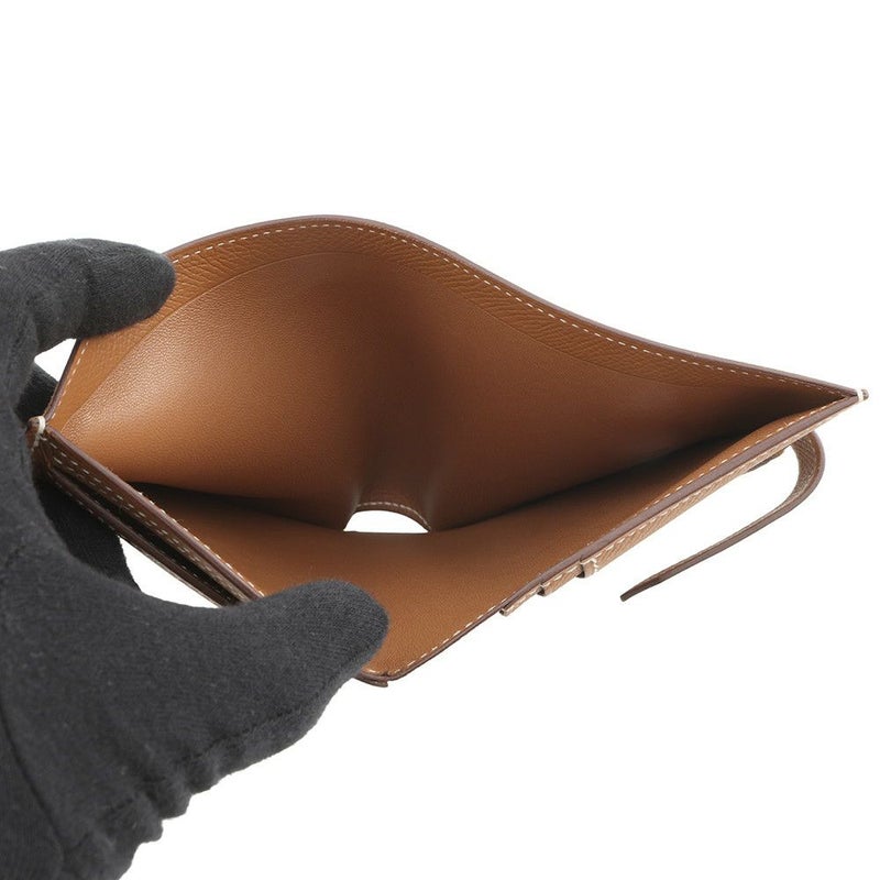 エルメス 二つ折り財布 ベアンコンパクト ゴールド/ゴールド金具 エプソン Y刻印 HERMES 財布